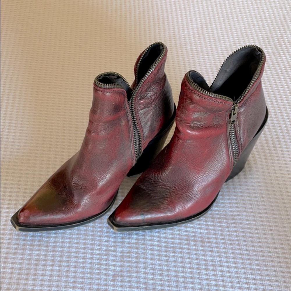 Jeffrey Campbell Wine Colored Booties - Picture 2 of 2